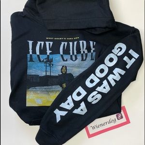 Ice Cube Black Hoodie Mens Medium